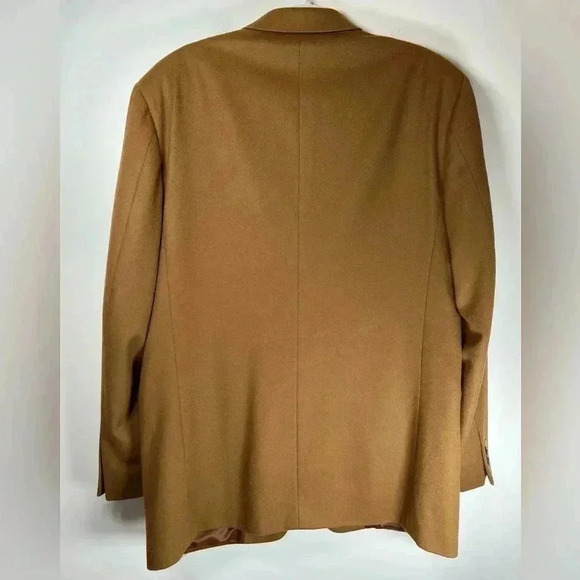 Vito Rufolo Wool Cashmere Camel Color Jacket Blazer Made In Italy Size 42 LN - Picture 5 of 8